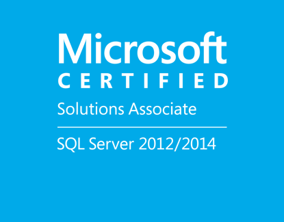 MCSA | SQL Server 2012/2014 certification logo
