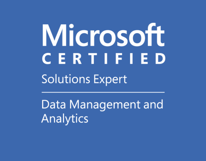 MCSE | Data Management and Analytics certification logo